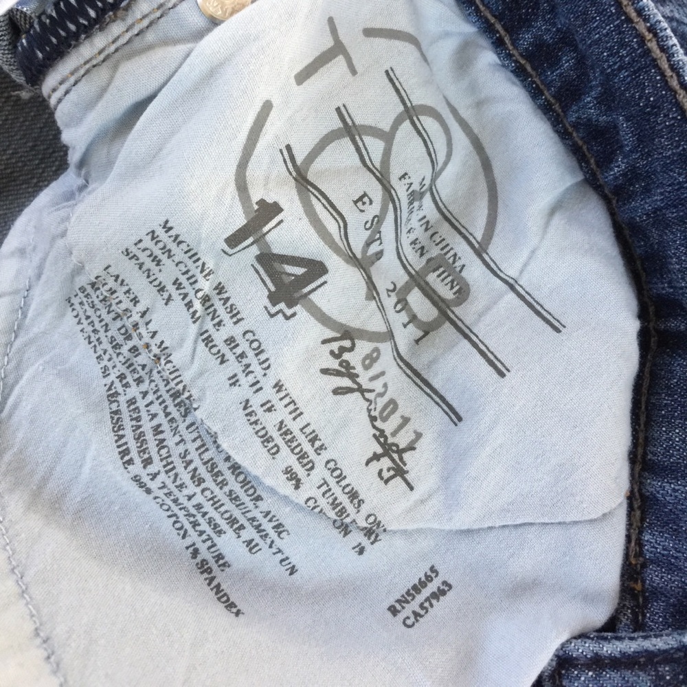 Treasure & Bond Girls Skinny Jeans Size 14 - Picture 6 of 6